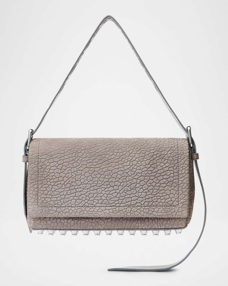 Ricco Medium Studded Leather Shoulder Bag